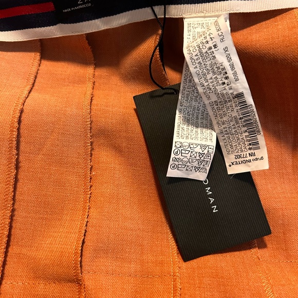 NWT ZARA Slit Pleated Midi Women's Kilt with Buckle Fasteners  SZ XS - Picture 5 of 13